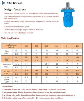 comprar El freno hidráulico KM3 viaja en automóvili 100ML/R que perfora a Rig Motor Low Noise online manufacture